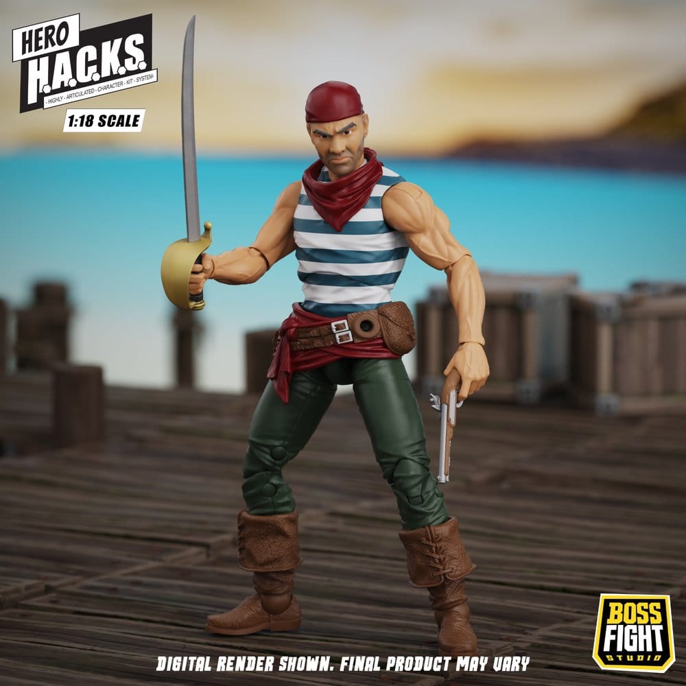 Hero H.A.C.K.S. Core Actionfigur 1/18 Heroes and Villains Wave 1 Daniel Wright: Pirate Quartermaster Image 8