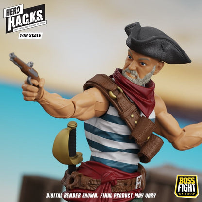 Hero H.A.C.K.S. Core Actionfigur 1/18 Heroes and Villains Wave 1 Daniel Wright: Pirate Quartermaster Image 9