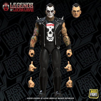 Legends of Lucha Libre Fanaticos Actionfigur Vampiro Coffin Box Resurrected 15 cm Image 5