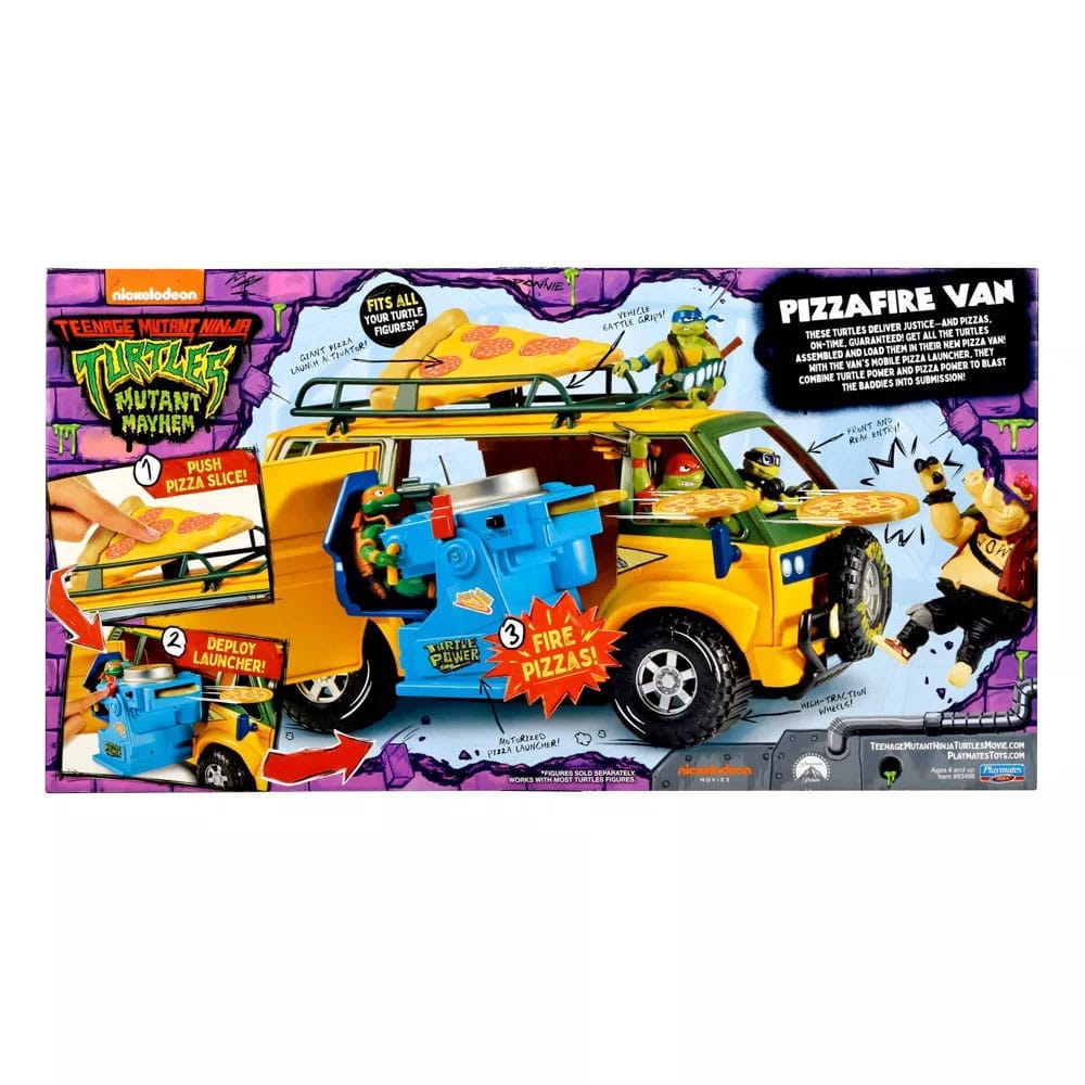 Teenage Mutant Ninja Turtles: Mutant Mayhem Fahrzeug Pizzafire Van 20 cm Image 3
