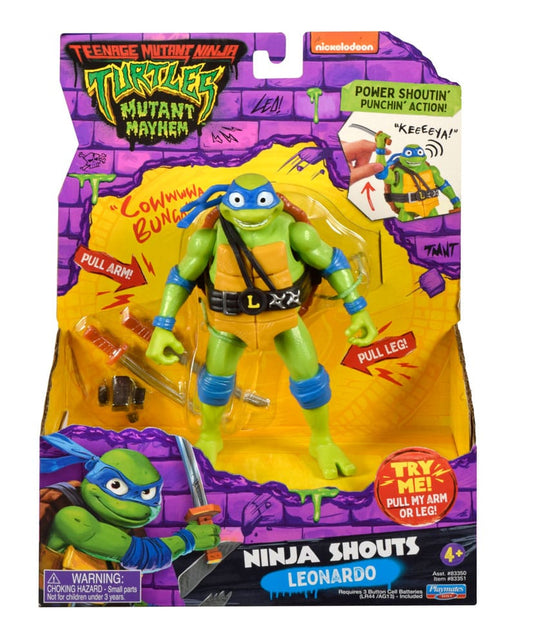 Teenage Mutant Ninja Turtles: Mutant Mayhem Ninja Shouts Action Figur Leonardo 14 cm Image 2