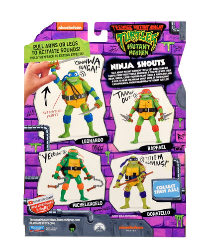 Teenage Mutant Ninja Turtles: Mutant Mayhem Ninja Shouts Action Figur Leonardo 14 cm Image 3
