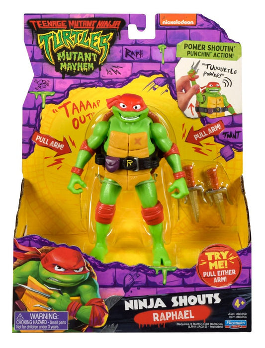 Teenage Mutant Ninja Turtles: Mutant Mayhem Ninja Shouts Action Figur Raphael 14 cm Image 2