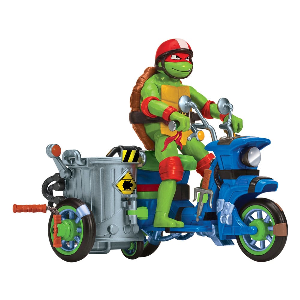 Teenage Mutant Ninja Turtles: Mutant Mayhem Action Figur Raphael & Scooter mit Seitenwagen 11 cm Image 1