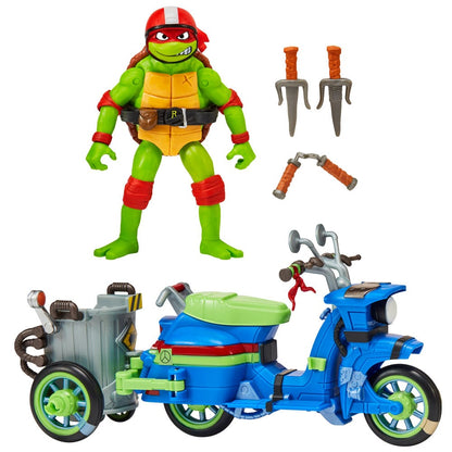 Teenage Mutant Ninja Turtles: Mutant Mayhem Action Figur Raphael & Scooter mit Seitenwagen 11 cm Image 5