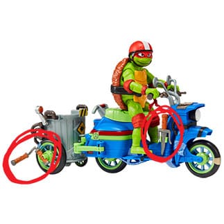 Teenage Mutant Ninja Turtles: Mutant Mayhem Action Figur Raphael & Scooter mit Seitenwagen 11 cm Image 7