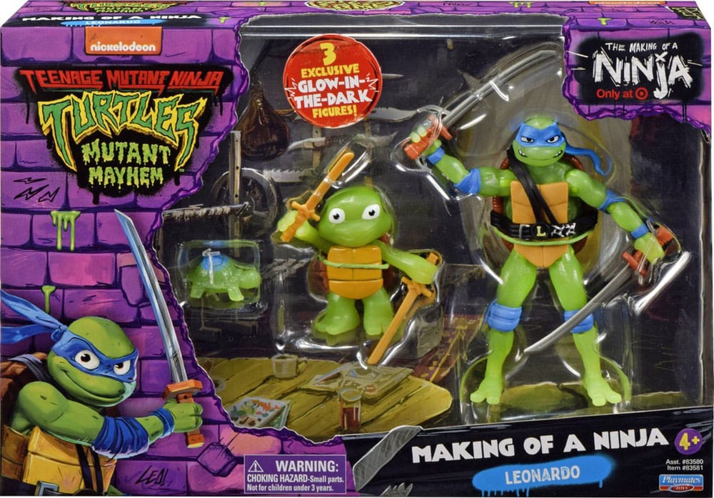 Teenage Mutant Ninja Turtles: Mutant Mayhem Actionfiguren 3er-Pack Leonardo Evolution 10 cm Image 3