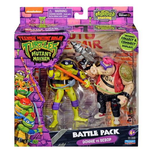 Teenage Mutant Ninja Turtles Actionfiguren Donatello vs. Bebop 11 cm Image 1