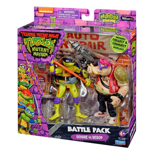 Teenage Mutant Ninja Turtles Actionfiguren Donatello vs. Bebop 11 cm Image 2