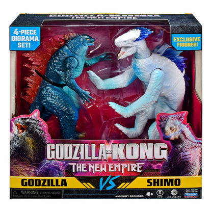 Godzilla x Kong: The New Empire Diorama 2er Pack Godzilla vs Shimo 15 cm Image 2