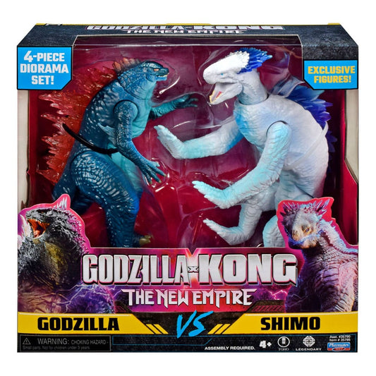 Godzilla x Kong: The New Empire Diorama 2er Pack Godzilla vs Shimo 15 cm Image 2