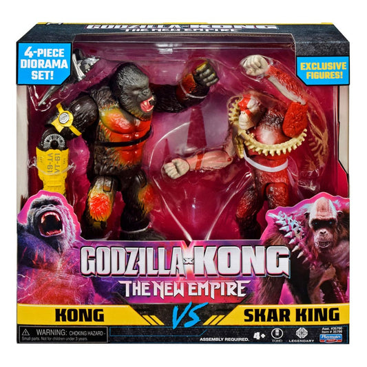 Godzilla x Kong: The New Empire Diorama 2er Pack Kong vs Skar 15 cm Image 2