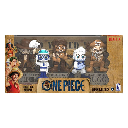 One Piece Minifiguren Set Prates & Marines 6 cm Image 1