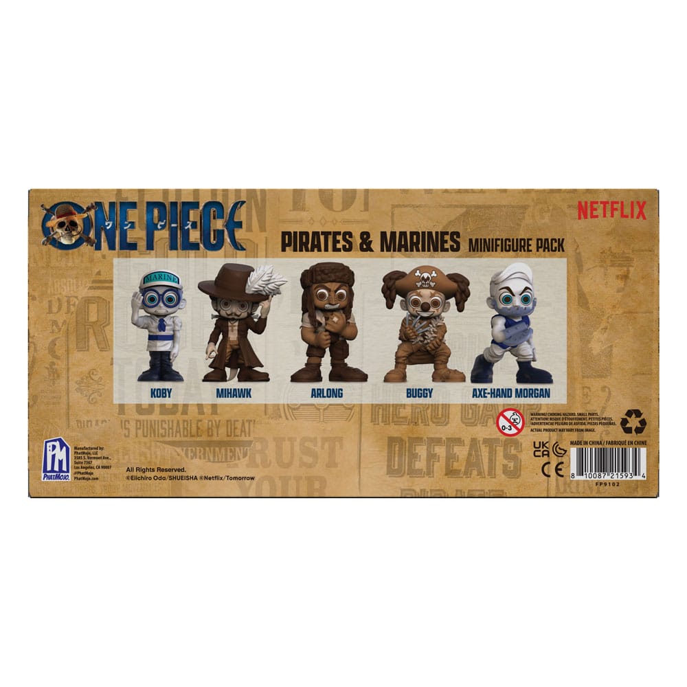 One Piece Minifiguren Set Prates & Marines 6 cm Image 3