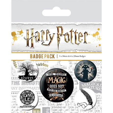 Harry Potter Ansteck-Buttons 5er-Pack Symbole Image