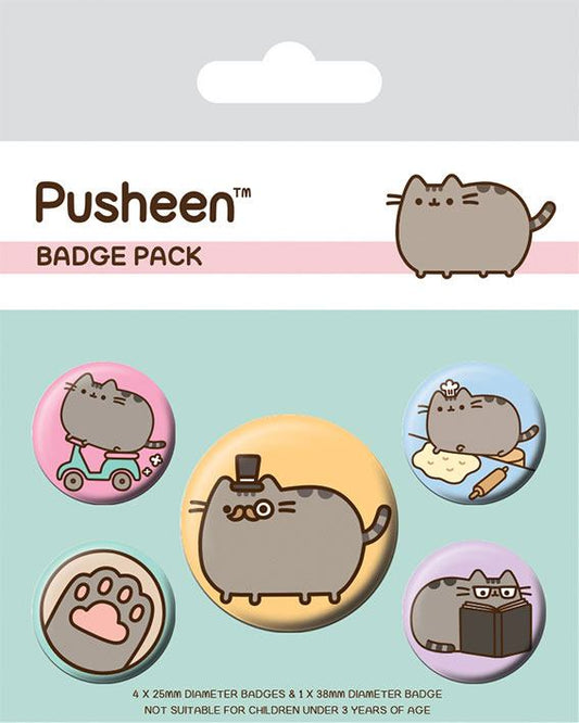Pusheen Ansteck-Buttons 5er-Pack Fancy Image