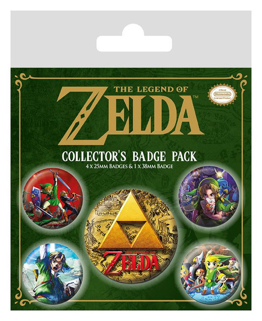 Legend of Zelda Ansteck-Buttons 5er-Pack Classics Image