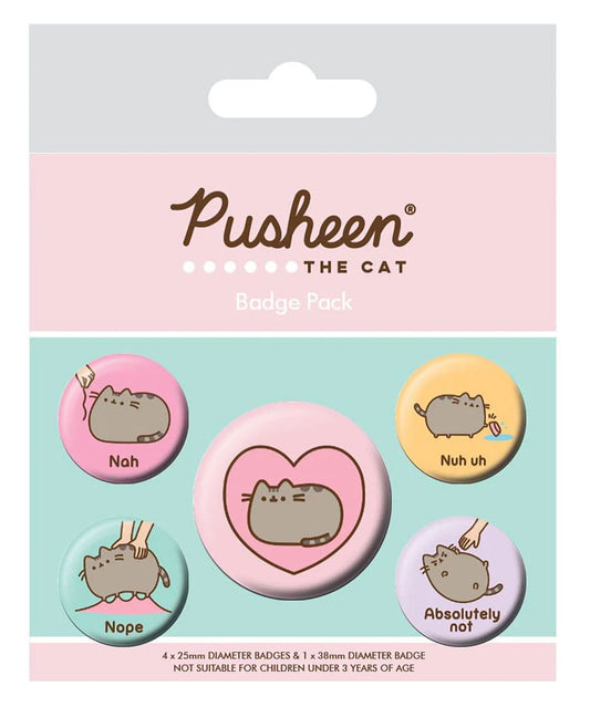 Pusheen Ansteck-Buttons 5er-Pack Pusheen Nah Image
