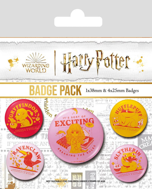 Harry Potter Ansteck-Buttons 5er-Pack Witty Witchcraft Image