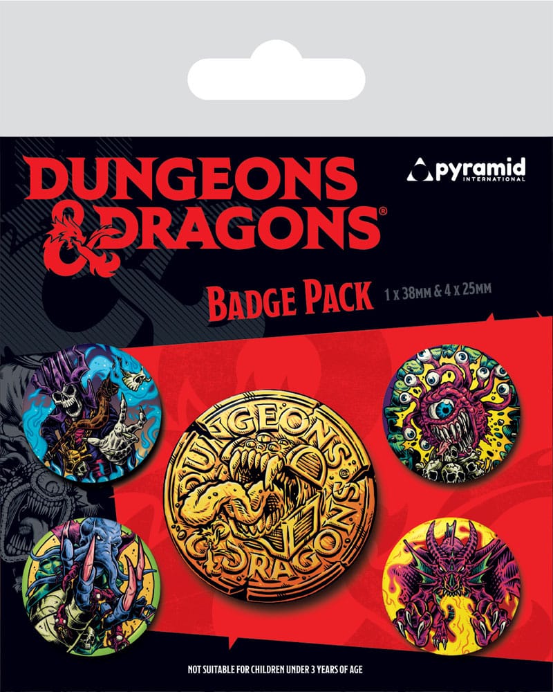 Dungeons & Dragons Ansteck-Buttons 5er-Pack Beastly Image