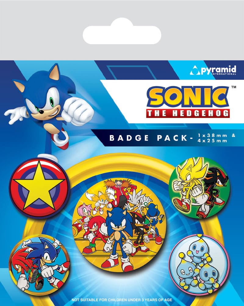 Sonic the Hedgehog Ansteck-Buttons 5er-Pack Speed Team Image