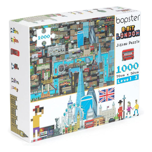 8-Bit Pixel Puzzle London Level 3 1000 Teile Image 1