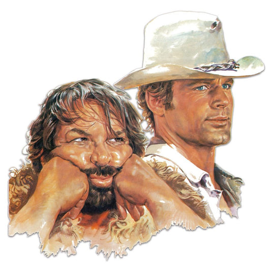 Bud Spencer & Terence Hill 3D Blechschild Bud & Terence 45 x 45 cm Image 1