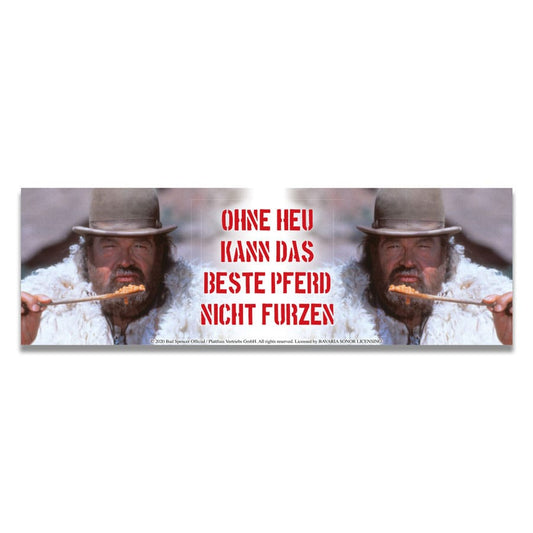 Bud Spencer Emaille Tasse Ohne Heu kann das beste Pferd... Image 2