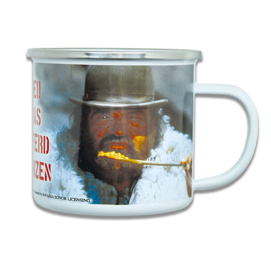 Bud Spencer Emaille Tasse Ohne Heu kann das beste Pferd... Image 1