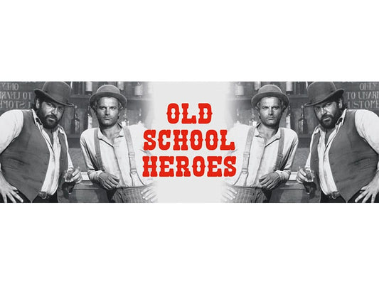 Bud Spencer & Terence Hill Emaille Tasse Old School Heroes Image 2
