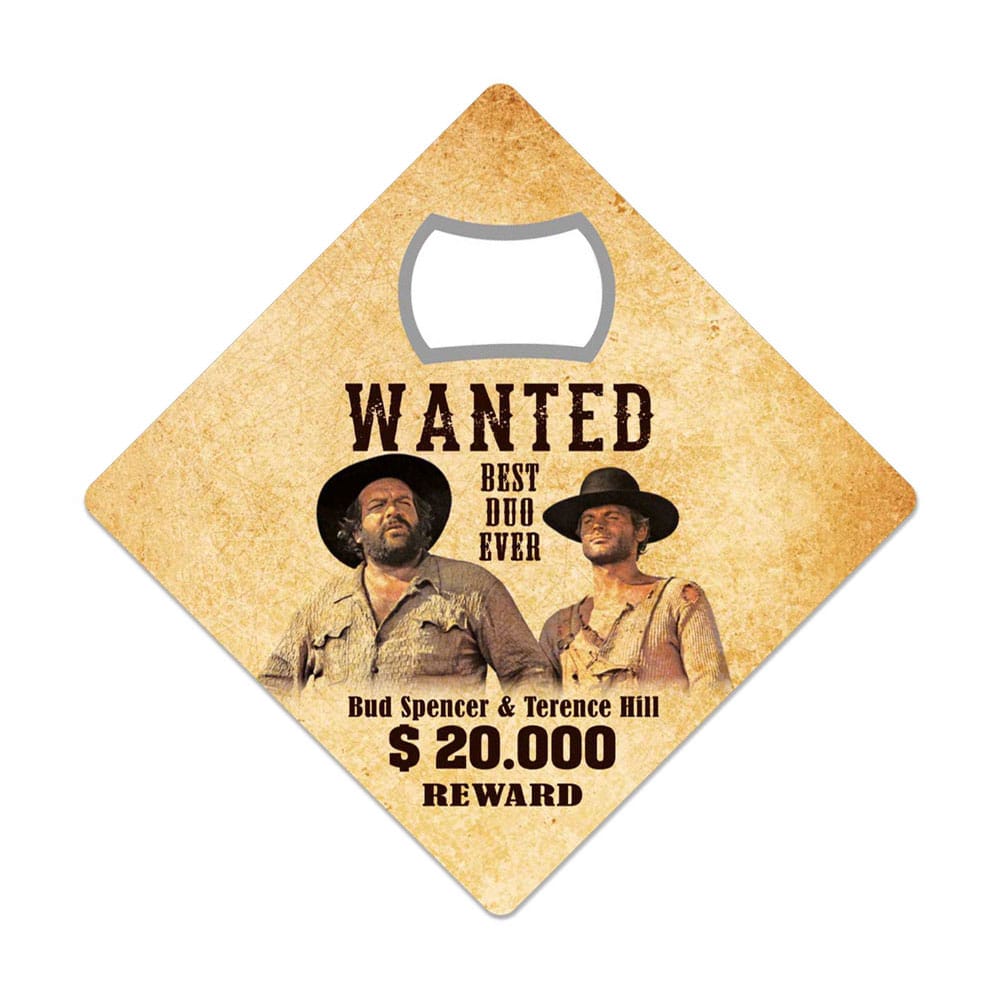 Bud Spencer & Terence Hill Flaschenöffner Magnet Wanted Image