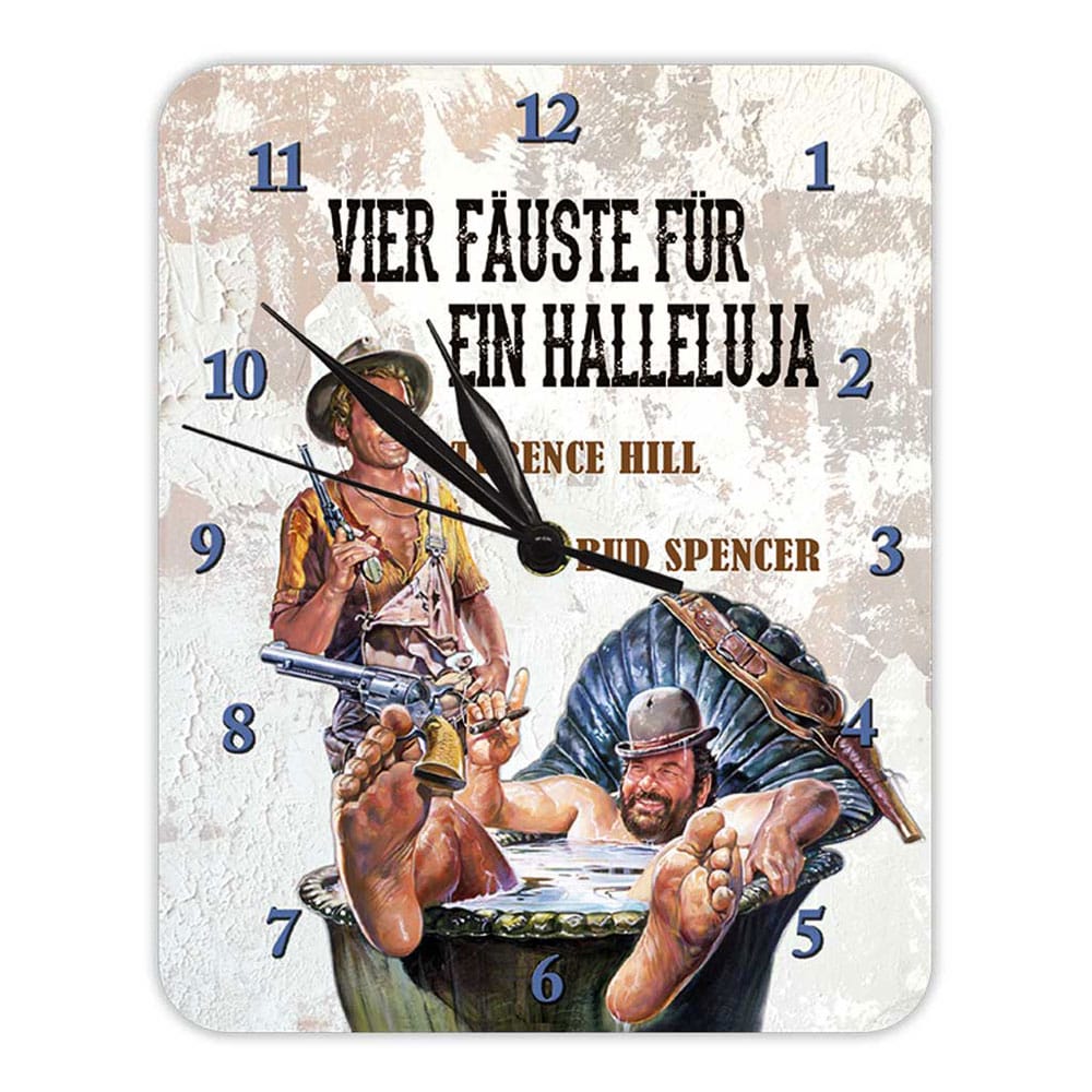 Bud Spencer & Terence Hill Wanduhr Vier Fäuste für ein Halleluja Image