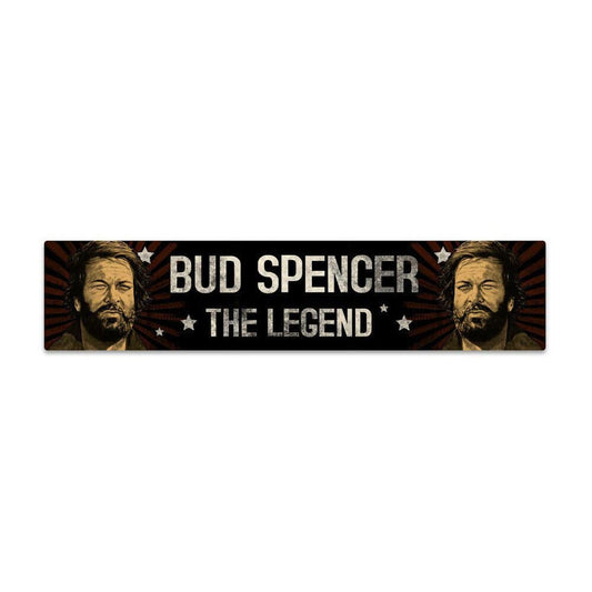 Bud Spencer Blechschild mit Magnet The Legend 16 x 3,5 cm Image