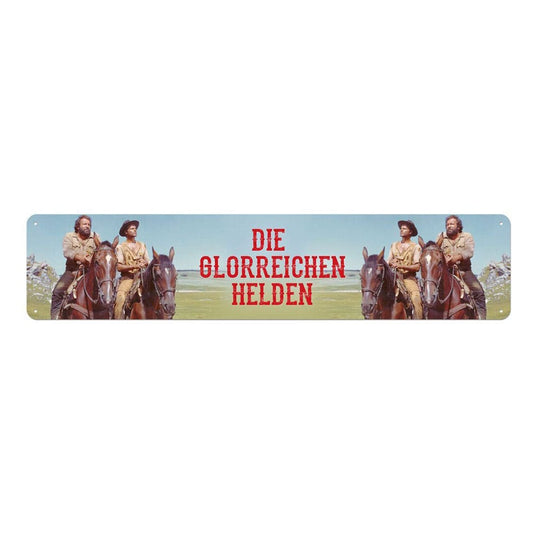 Bud Spencer & Terence Hill Blechschild Die glorreichen Helden 46 x 10 cm Image