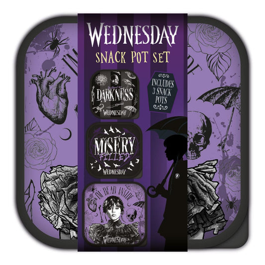 Wednesday Lunchboxen 3 in 1 Snack Pots Image