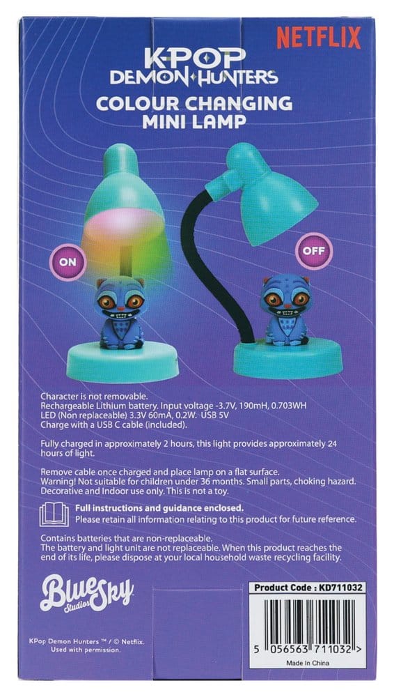 KPop Demon Hunters Mini LED-Lampe mit Figur Derpy 11 cm Image 7
