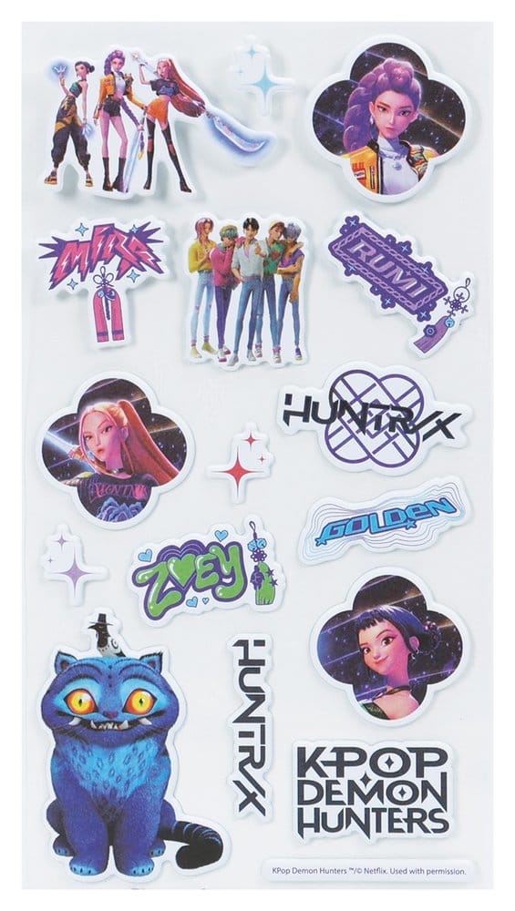 KPop Demon Hunters Sticker Set Puff Image 2