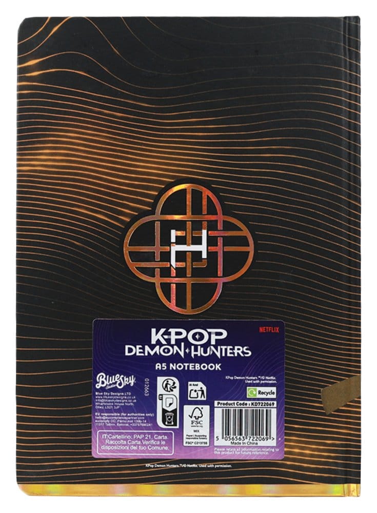 KPop Demon Hunters A5 Notizbuch Golden Image 3