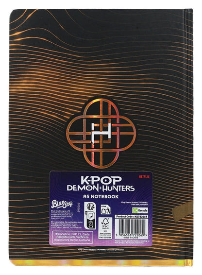 KPop Demon Hunters A5 Notizbuch Golden Image 3