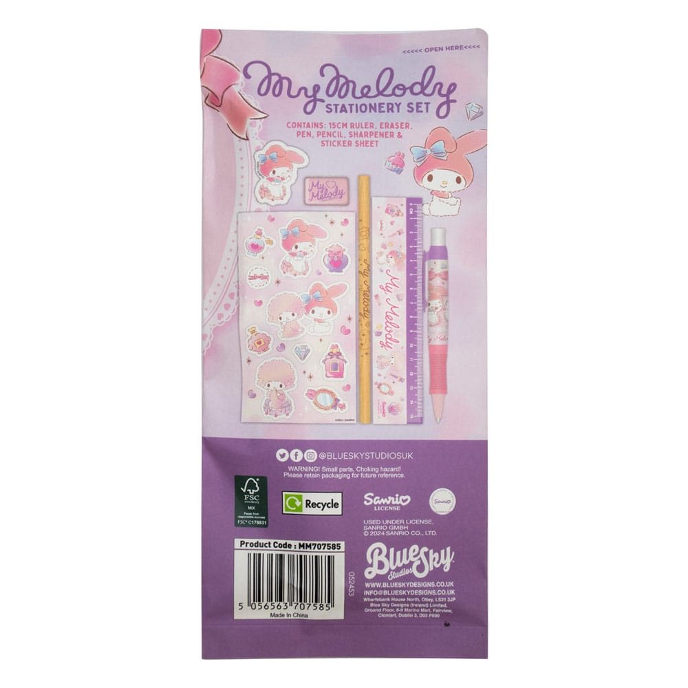 Sanrio Schreibset 6er-Pack My Melody Image 4