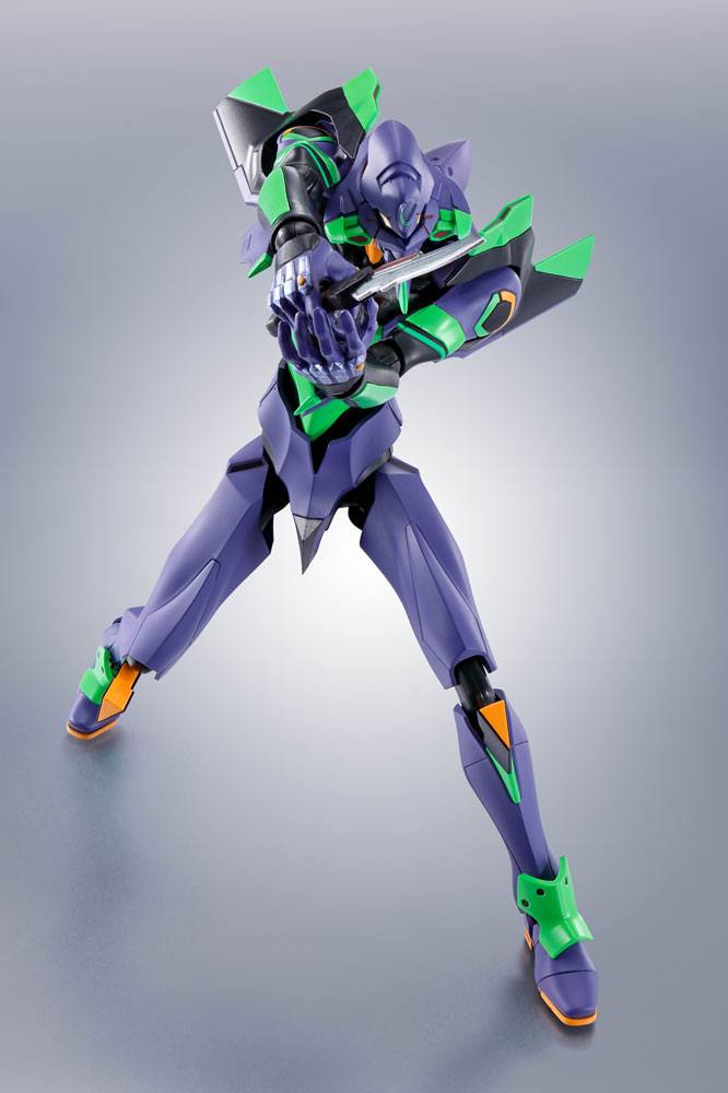Evangelion: 3.0+1.0 Thrice Upon a Time Robot Spirits Actionfigur (Side EVA) Evangelion Test Type-01 + Spear of Cassius Renewal Color Edition Reissue Image 1