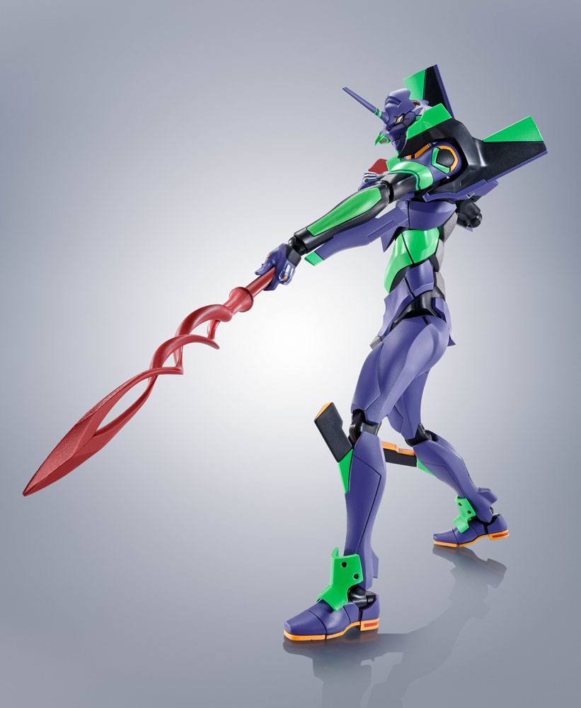 Evangelion: 3.0+1.0 Thrice Upon a Time Robot Spirits Actionfigur (Side EVA) Evangelion Test Type-01 + Spear of Cassius Renewal Color Edition Reissue Image 5