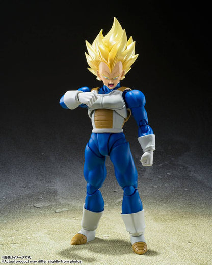Dragon Ball Z S.H. Figuarts Actionfigur Super Saiyan Vegeta (Awakened Super Saiyan Blood) 14 cm Image 3