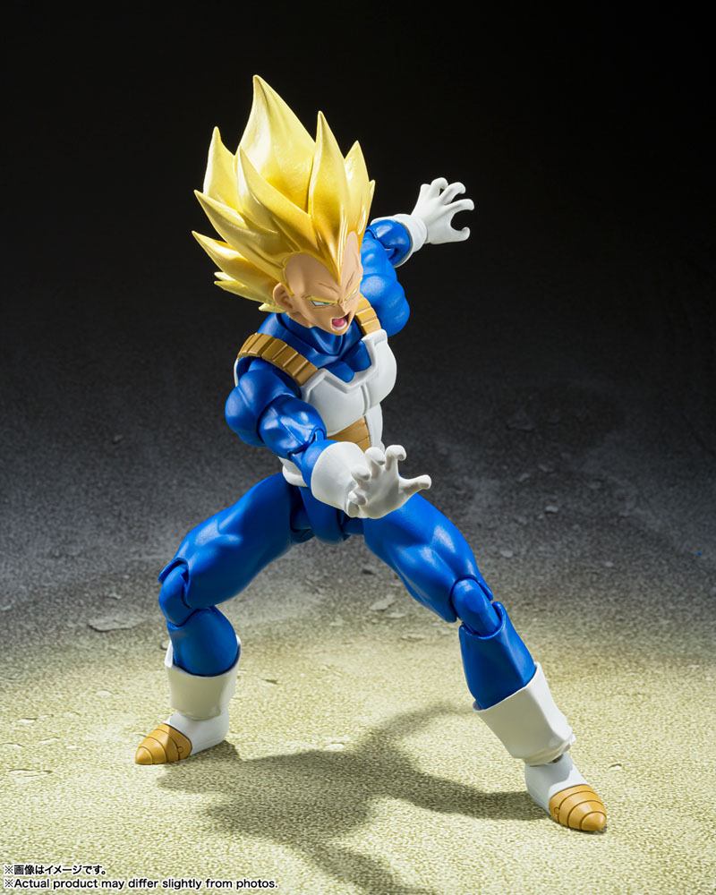 Dragon Ball Z S.H. Figuarts Actionfigur Super Saiyan Vegeta (Awakened Super Saiyan Blood) 14 cm Image 4