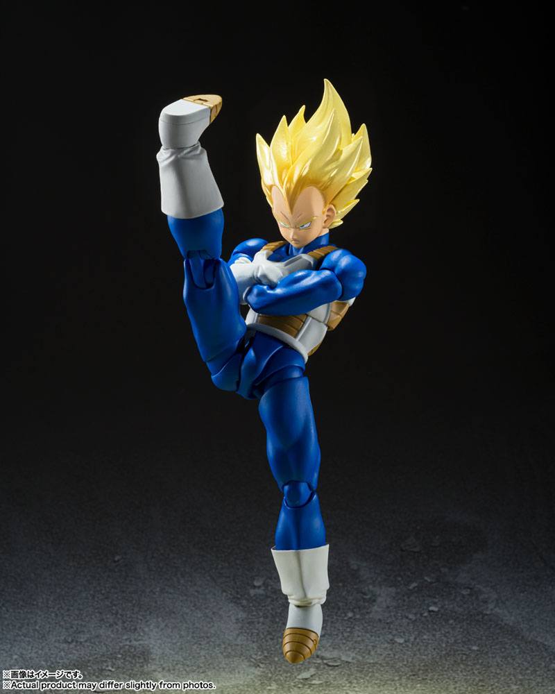 Dragon Ball Z S.H. Figuarts Actionfigur Super Saiyan Vegeta (Awakened Super Saiyan Blood) 14 cm Image 6