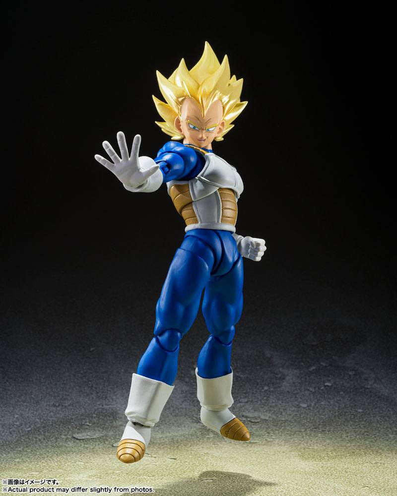 Dragon Ball Z S.H. Figuarts Actionfigur Super Saiyan Vegeta (Awakened Super Saiyan Blood) 14 cm Image 7