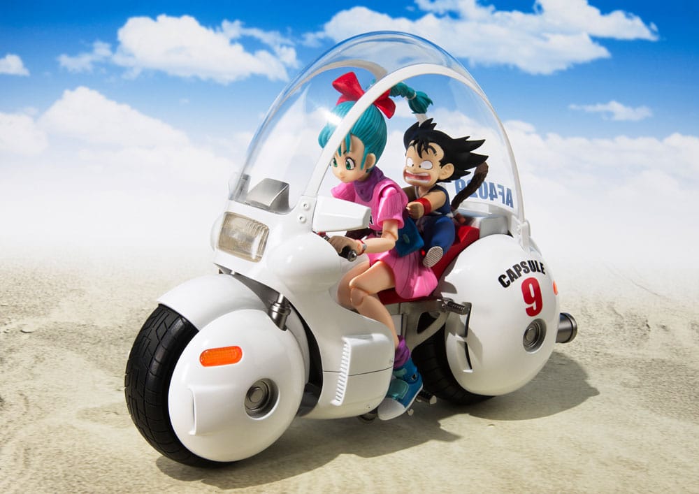 Dragon Ball S.H. Figuarts Fahrzeug mit Figur Bulma's Motorcycle Hoipoi Capsule No. 9 17 cm Image 4