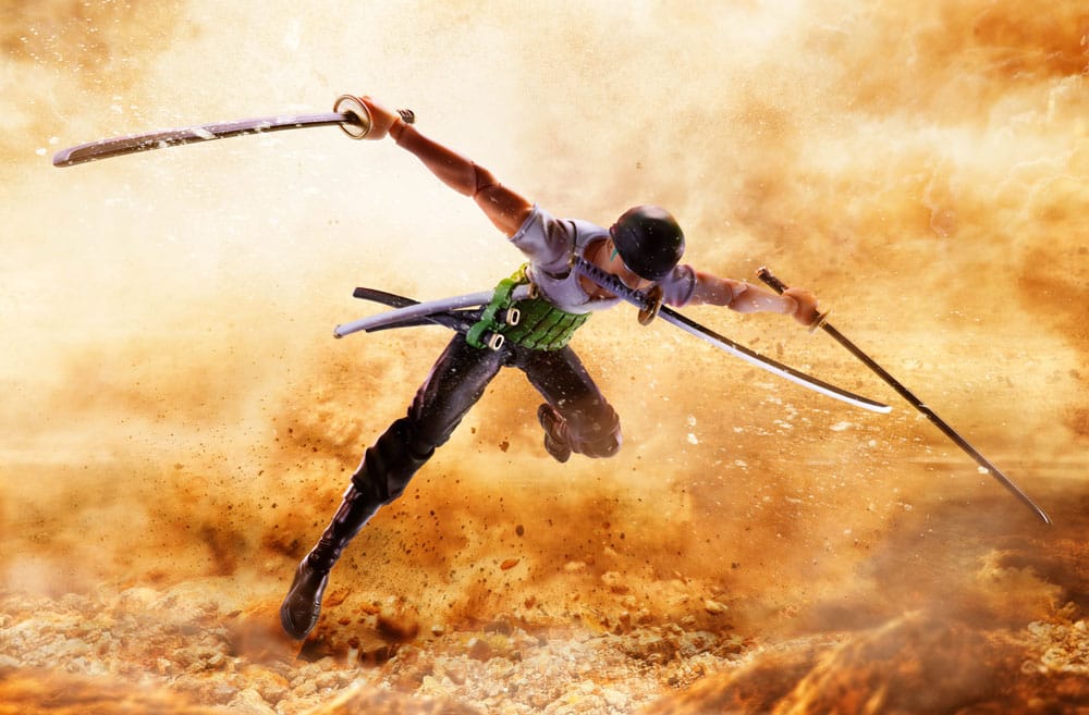 One Piece S.H.Figuarts Actionfigur Roronoa Zoro Romance Dawn Ver. 15 cm Image 3