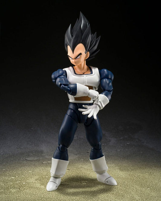 Dragon Ball S.H. Figuarts Actionfigur Vegeta Old Battle Clothes 14 cm Image 1