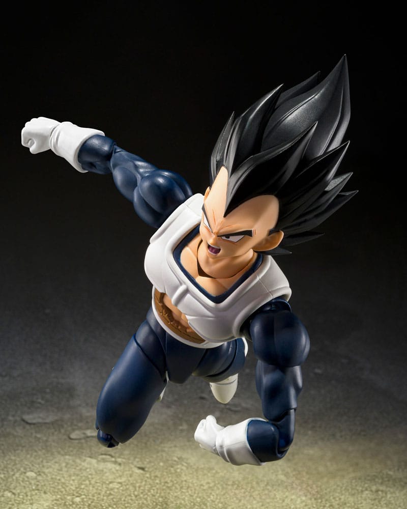Dragon Ball S.H. Figuarts Actionfigur Vegeta Old Battle Clothes 14 cm Image 4